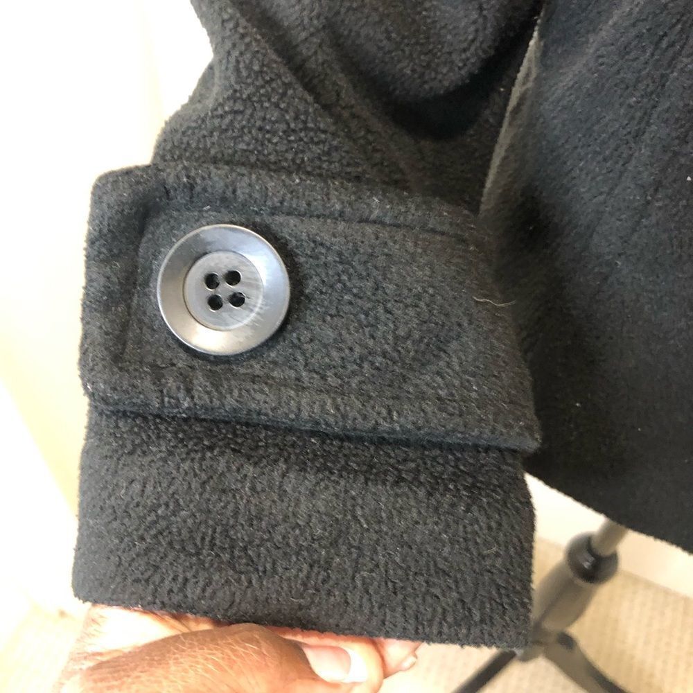 Papaya black button front winter pea coat size small - Picture 10 of 13